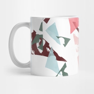 Pastel Textured Triangles Mug